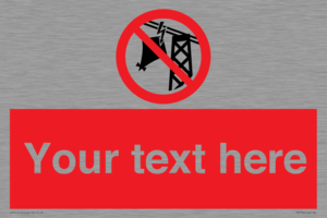 Custom prohibition do not fly kites near overhead electrical power lines